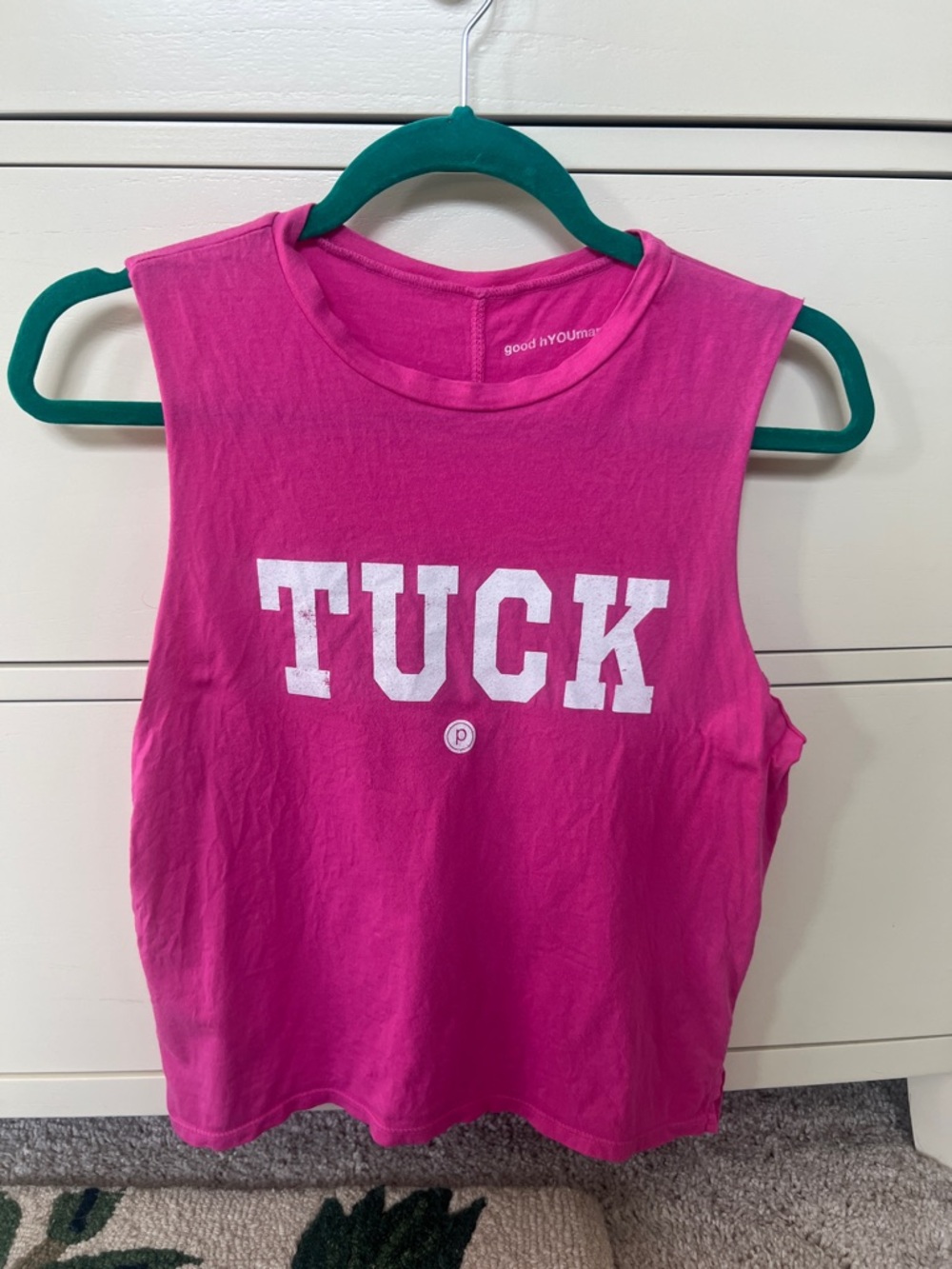 Pure Barre x good hYouman Tuck tank top small